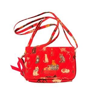Vera Bradley Holiday Cats RFID 3-in-1 Crossbody